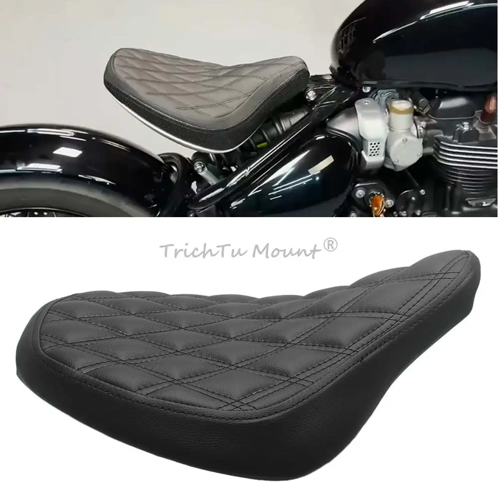 

Motorcycle High Quality Front Driver Seat Pad Cushion Fits For Triumph Bonneville Bobber 2017-2025 Black Models 2018-2020 Black
