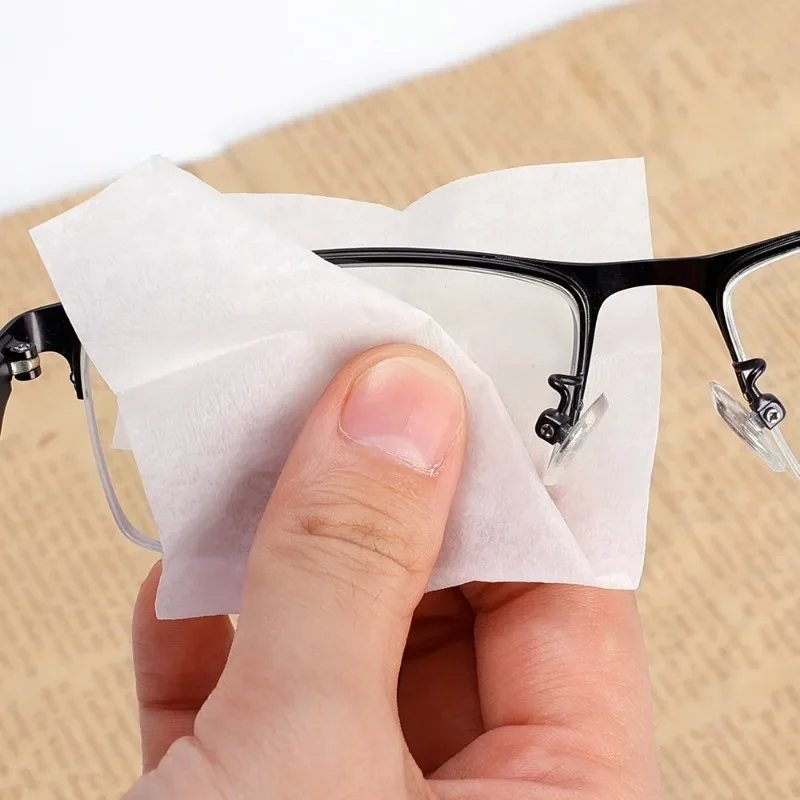 10/50Pcs Cleaning Cloth High Quality Glasses Cleaner Eyewear Cloth Individual Packing Len Phone Screen Cleaning Wipes Wholesale