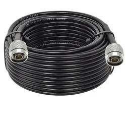 RG58 N TYPE Male to N Male Plug Crimp Connector Lot RF Coax Coaxial Pigtail Jumper 50ohm Cable Extension 1M 2M 3M 5M 10M 20M