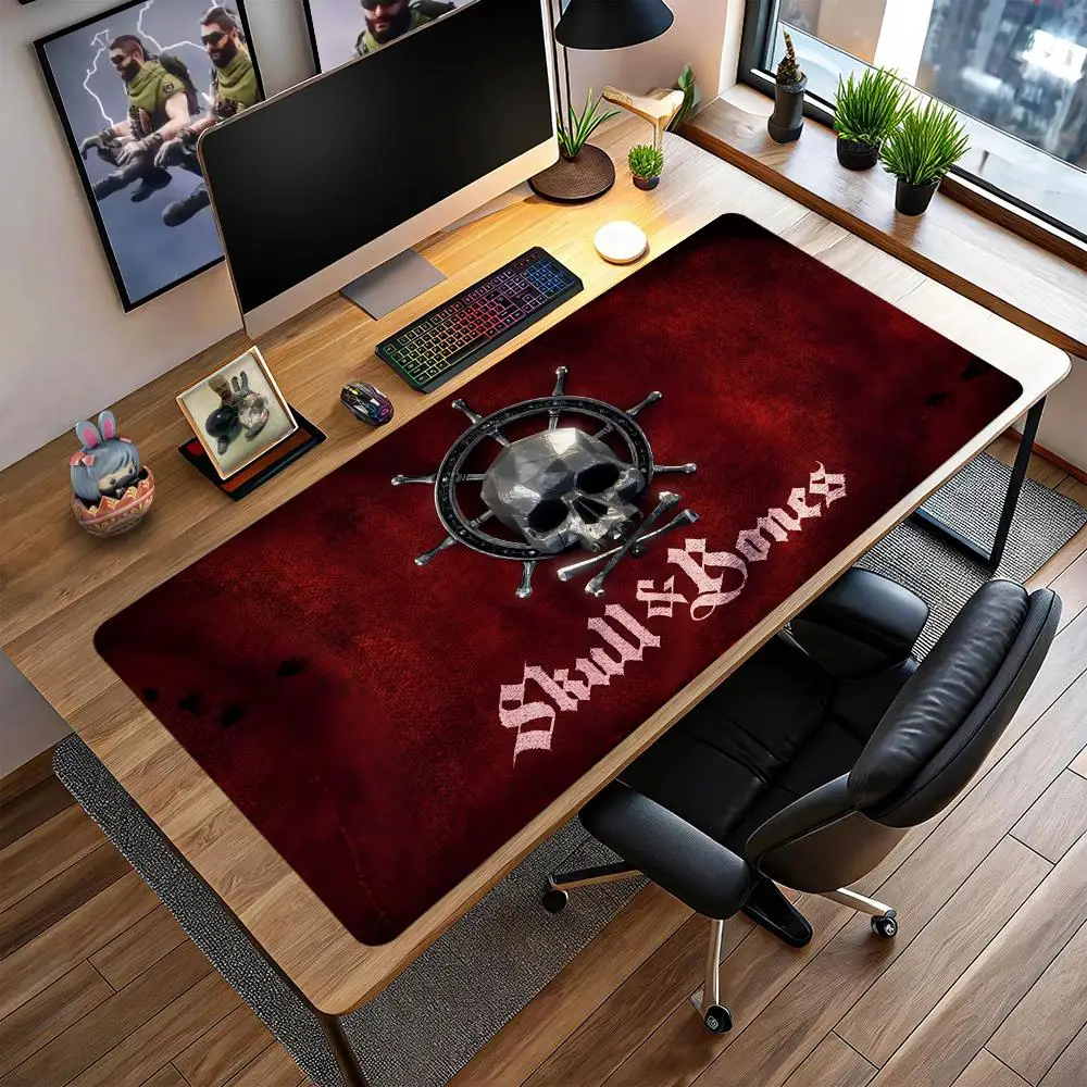 

Skull And Bones Mouse Pad Large gaming mat,extended desk pad,custom anime mousepad,RUB mouse mat,non slip surface