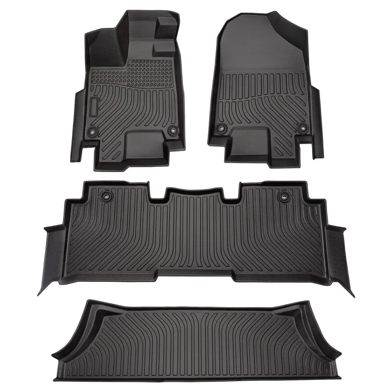 

US Car Floor Mats for 18-23 Honda OdysseyAll-Weather TPE Rubber Floor Mats Black