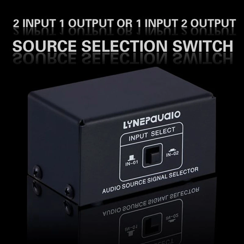 ตัวเลือกสัญญาณ2 in 1 OUT หรือ1 IN 2 O source, ตัวสลับ, ลำโพง, O source, ตัวสลับ, lossess, RCA Interface