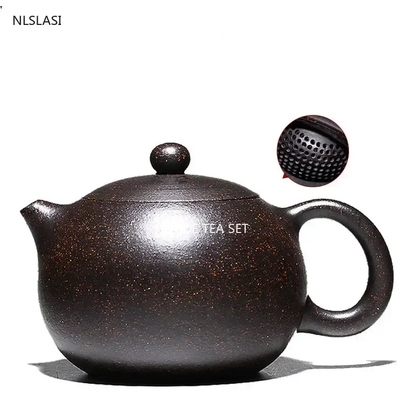 Yixing Tea Pot Boutique Purple Clay Xishi Teapot Ore Beauty Kettle Master Handmade Teaware Tea Ceremony Ball Hole Filter