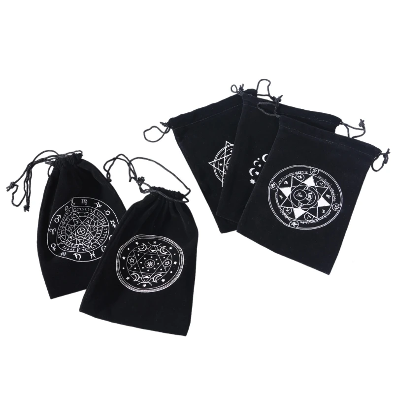 Fashionable Bag Drawstrings Tarots Runes Card Holder Bag Drawstrings Pouches for Christmas Gift Jewelry,Watch Small Item