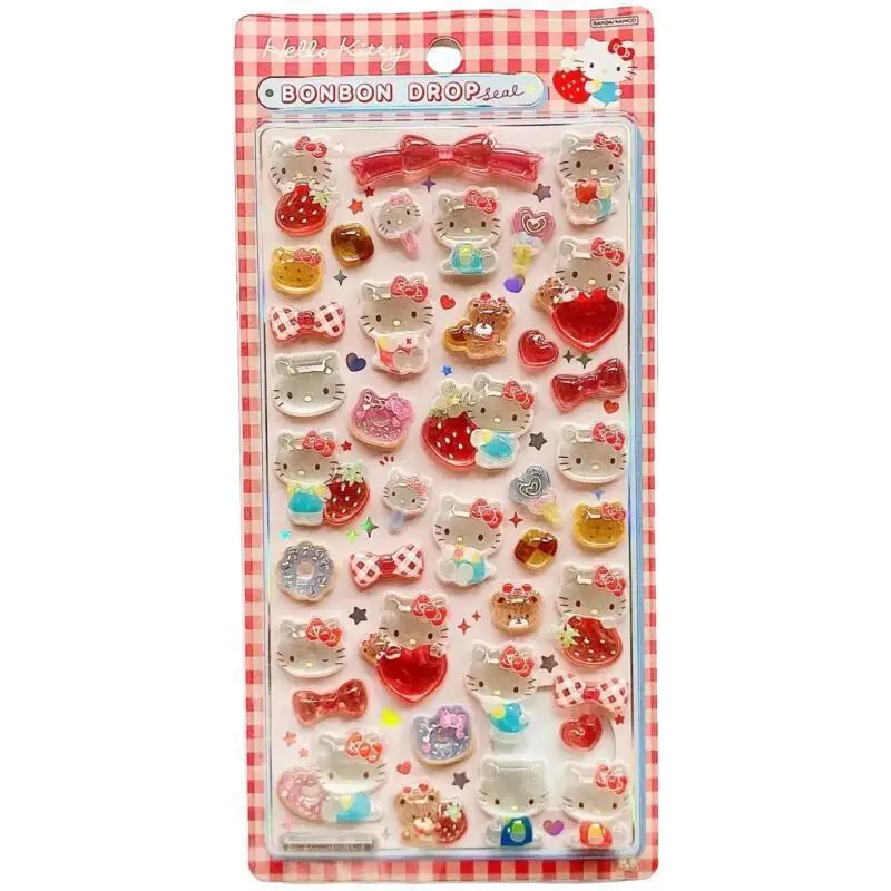 سانريو جيلي ملصق HelloKitty البيانو Hangyodon الذواقة سلسلة ثلاثية الأبعاد ملصقات كريستال الثلاجة حقيبة سماعة الاذن لتقوم بها بنفسك لعبة الديكور #1