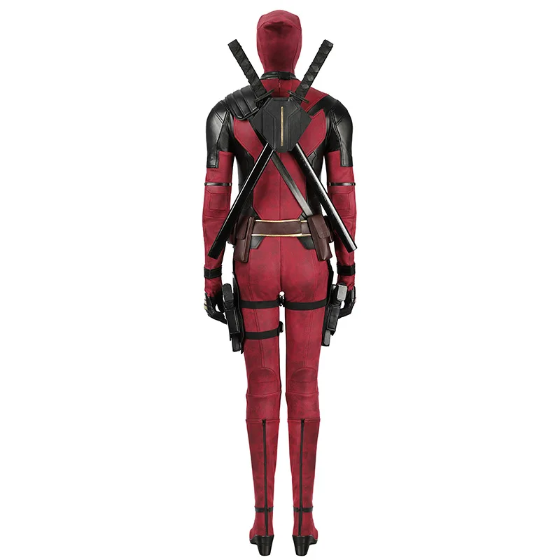 Movie Deadpool Women Cosplay Costume Wade Winston Wilson Jumpsuit Mask Lady Deadpool Cos Outfits Halloween Carnival Party