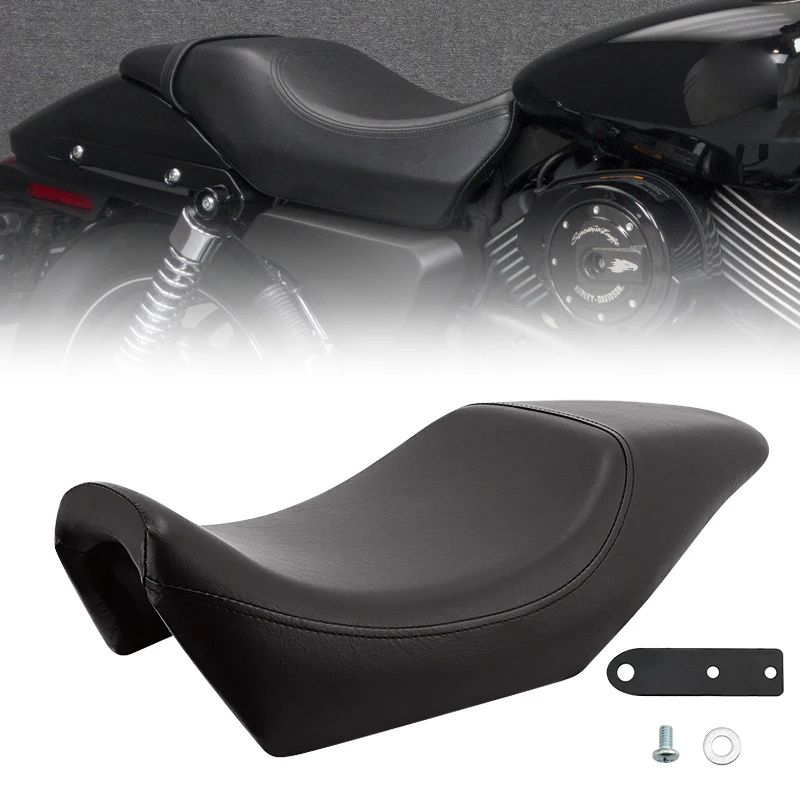 

Motorcycle Black Front Driver Rear Passenger Two-up Seat For Harley Street XG500 XG750 2015-2020