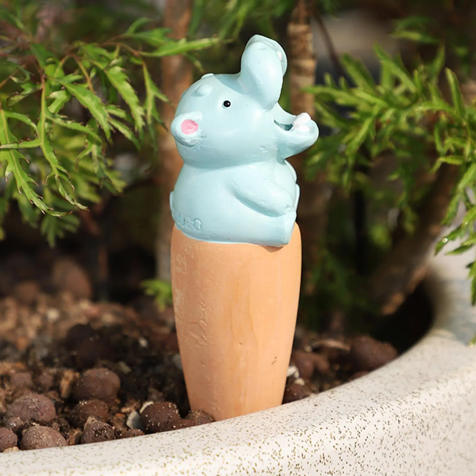 Water Globe 6 Pieces Terracotta Animal Shape Slow Release Waterer Plant Self Watering Globes For Outdoor Indoor Home House
