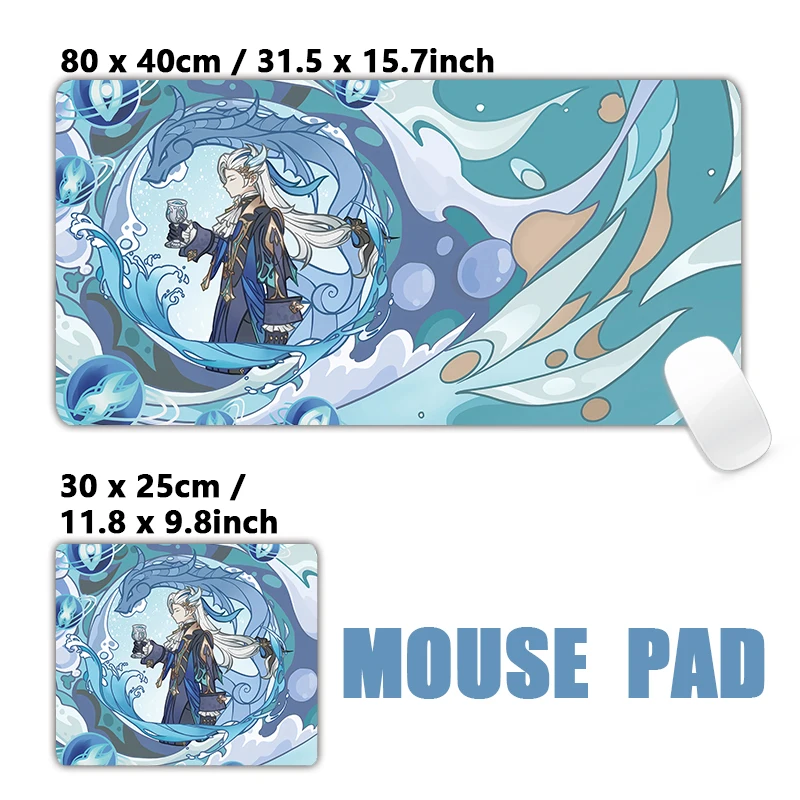 Mavuika Neuvillette Wanderer Furina Raiden Alice Characters Genshin Impact Mouse Pad Mousepad XXL Keyboard Desk Mat