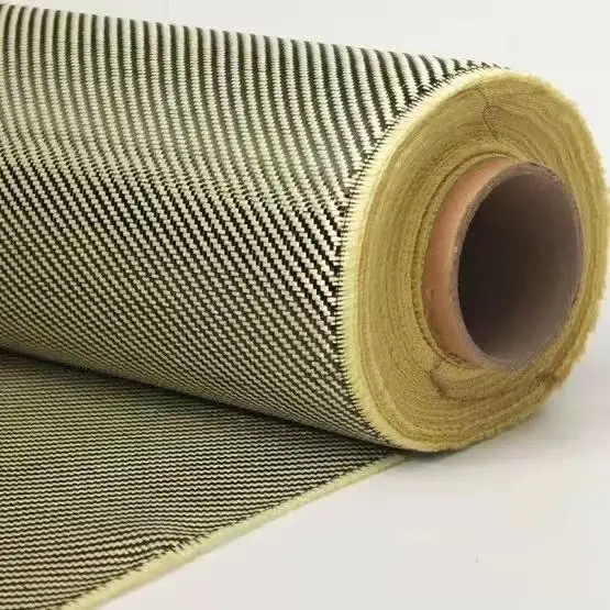 

3K 200g Carbon fiber mixed Fabric 2x2 Twill Carbon Kevlar cloth Aramid fiber 40" / 100cm width