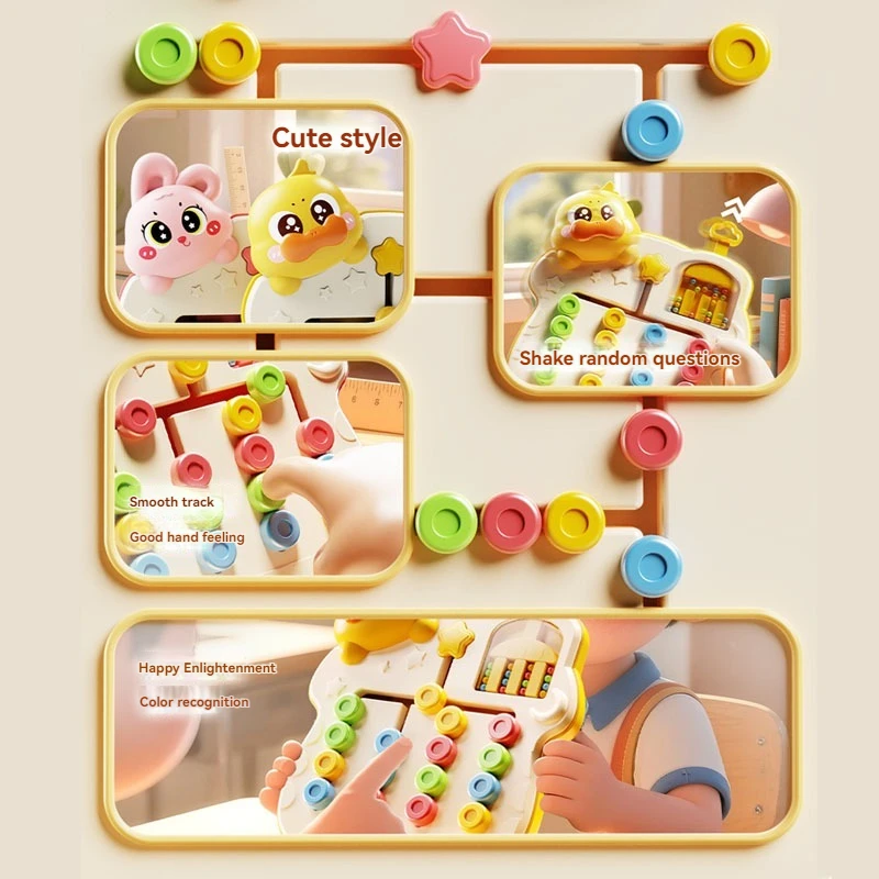 Nuovo gioco di scacchi bifacciale a quattro colori che cammina, allenamento per il pensiero logico Puzzle per la prima educazione Montessori Giocattoli natalizi