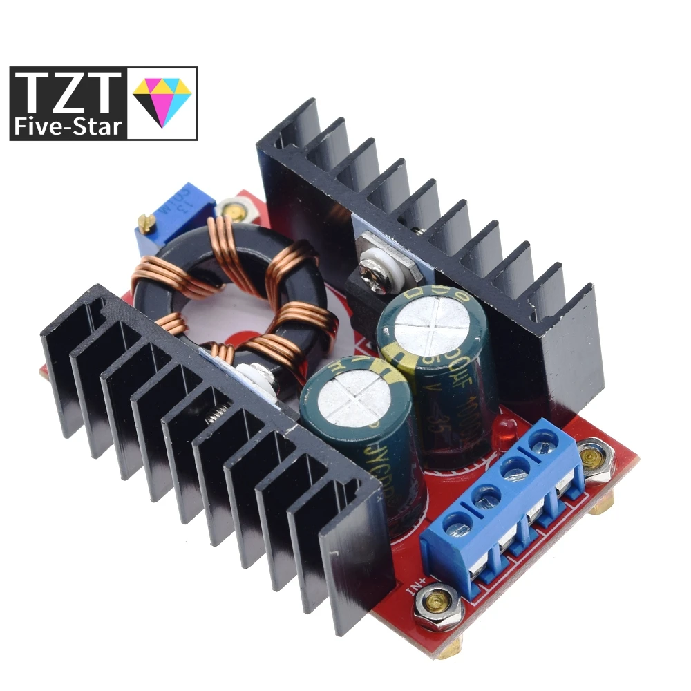 Imagem -06 - Tzt-dc-dc Boost Converter Step up Módulo de Alimentação 1032v a 12-35v 10a Laptop Tensão Charge Board 150w