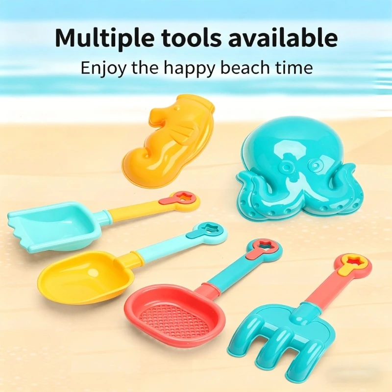  13PCS Beach Play Set For Kids Outdoor Sand Activity With Random Accessories Durable ABS Plastic