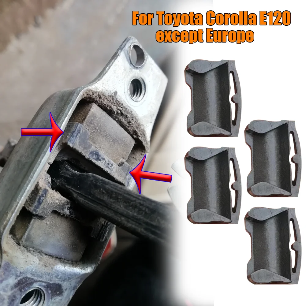 4x links rechts Autotür Check Gurt Reparatur satz Stopper Dämpfung clips für Toyota Corolla E120 außer Europa 2000 2001 2002-2007