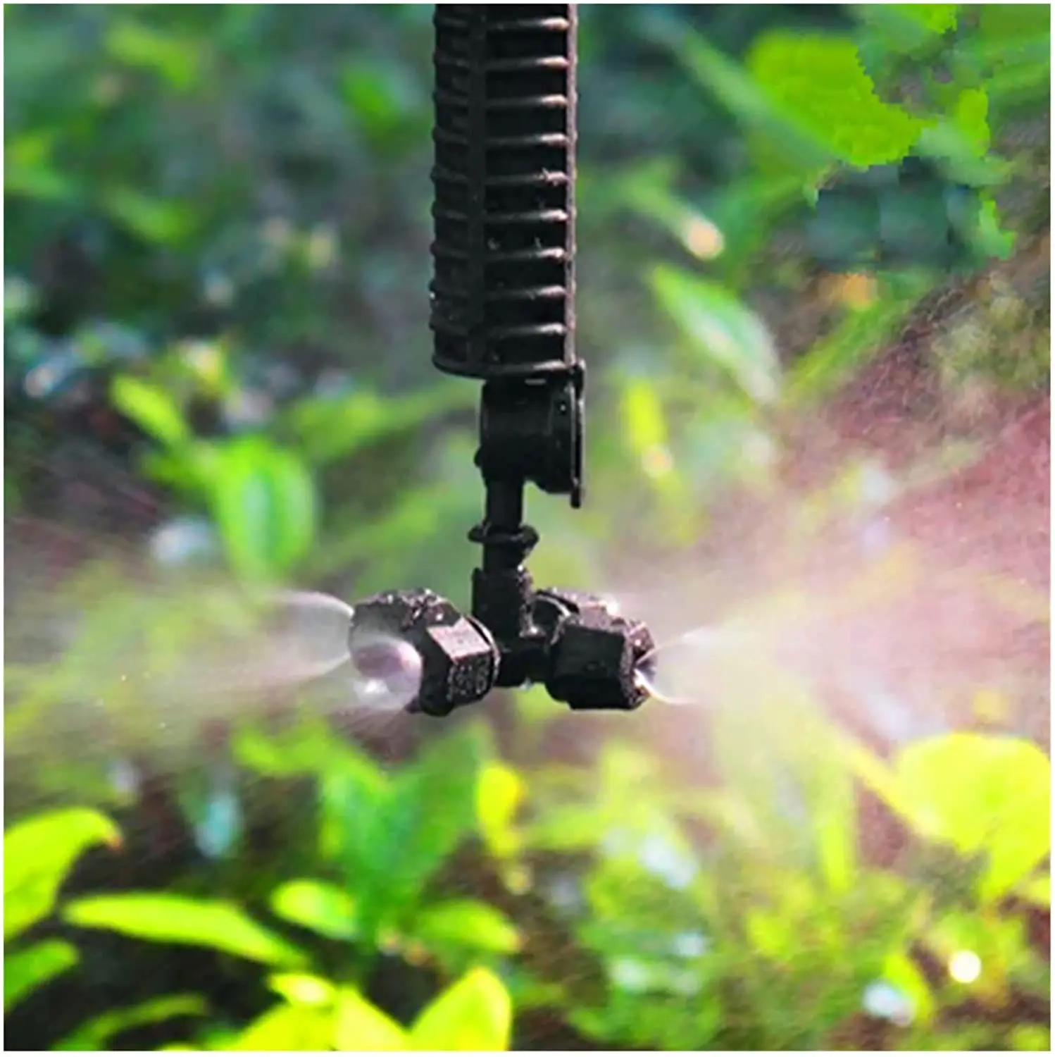 Garden Irrigation 4-Way Nozzle Hanging Atomizing Drip Irrigation Set 1/4