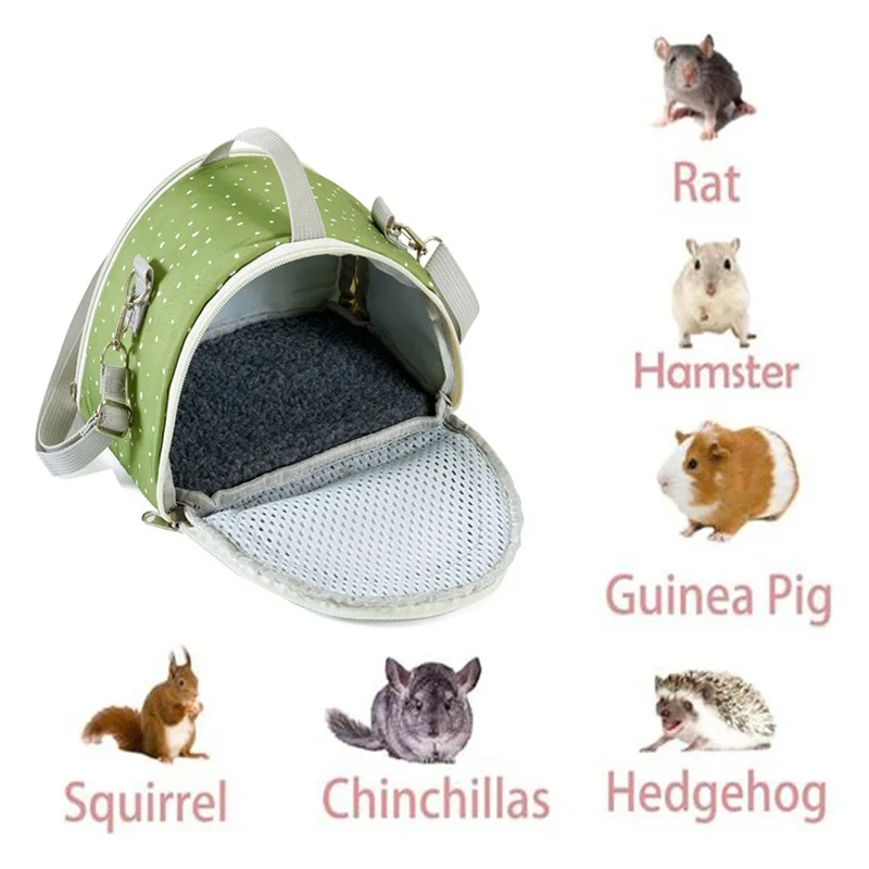 الهامستر الناقل الفئران حقيبة لطيف نقطة طباعة الحيوانات الصغيرة السكر شراعية حقيبة سفر جربيل القنفذ المحمولة السفر الناقل