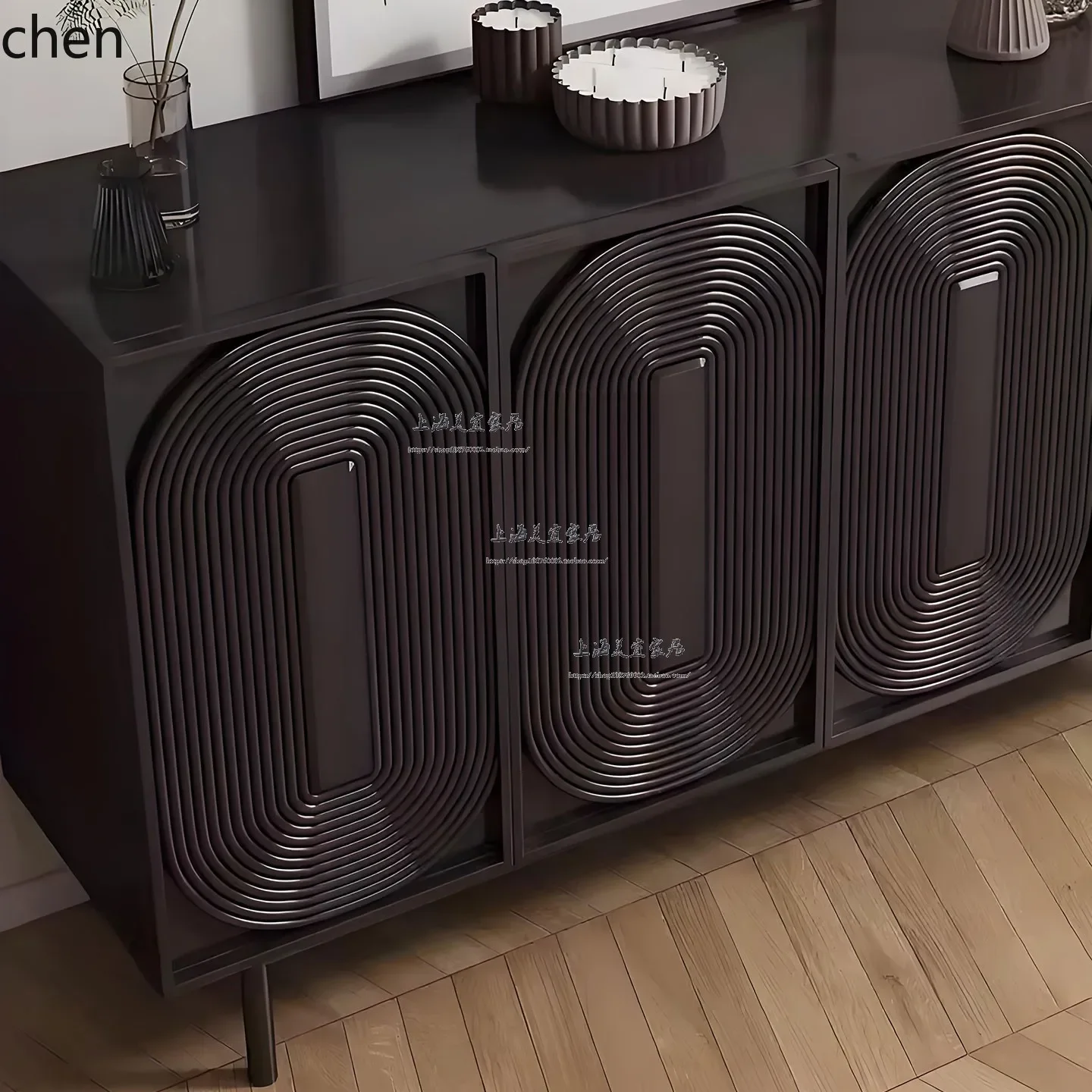 

retro solid wood dining side cabinet simple storage tea cabinet carved entrance cabinet