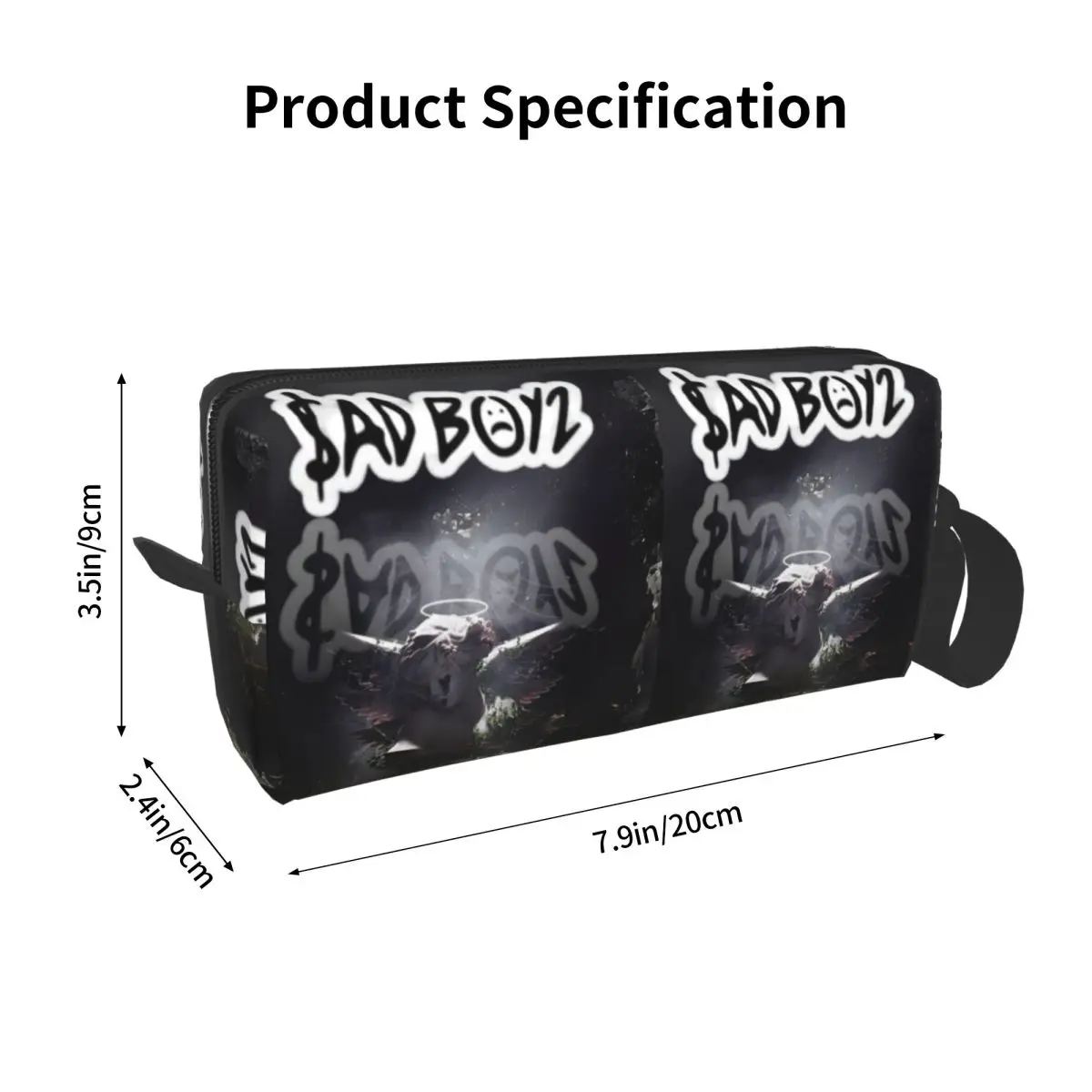 Junior H Merch Sad Boyz Pencil Case for Kids Pen Box Pencil Bag Stationery Supplies Women Organizer Pouch