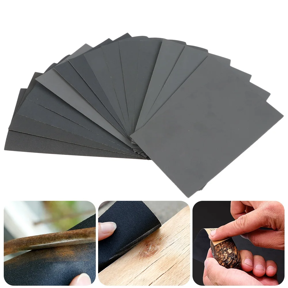 15 Teile/satz Schleifpapier 400 600 3000 800 1000 1200 1500 2000 2500 Schleifpapier Wasser/Trockenschleifpapier Schleifwerkzeuge