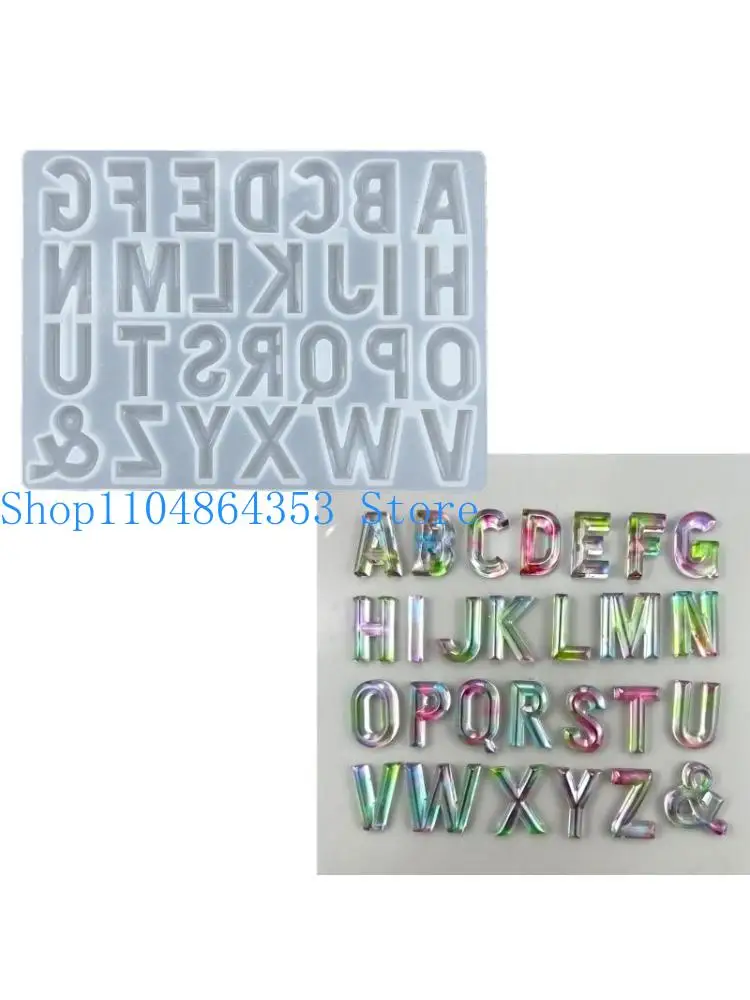 

652F Silicone Resin Mould Hand Making Moulds Letter Shaped Ornament Moulds