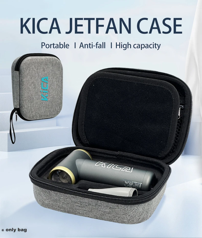 Kica jetfan 2 luft gebläse aufbewahrung tasche 1. und 2. generation original aufbewahrung koffer für kica jetfan 2 luft gebläse zubehör