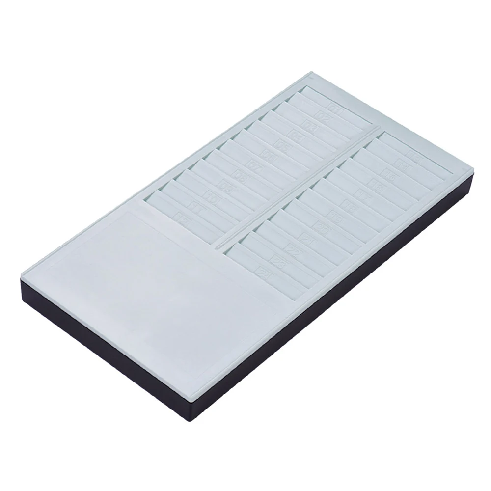 Bisofice Time Card Rack Wall Mount Holder 24 Pocket Slot for Attendance Recorder Punch Time Office