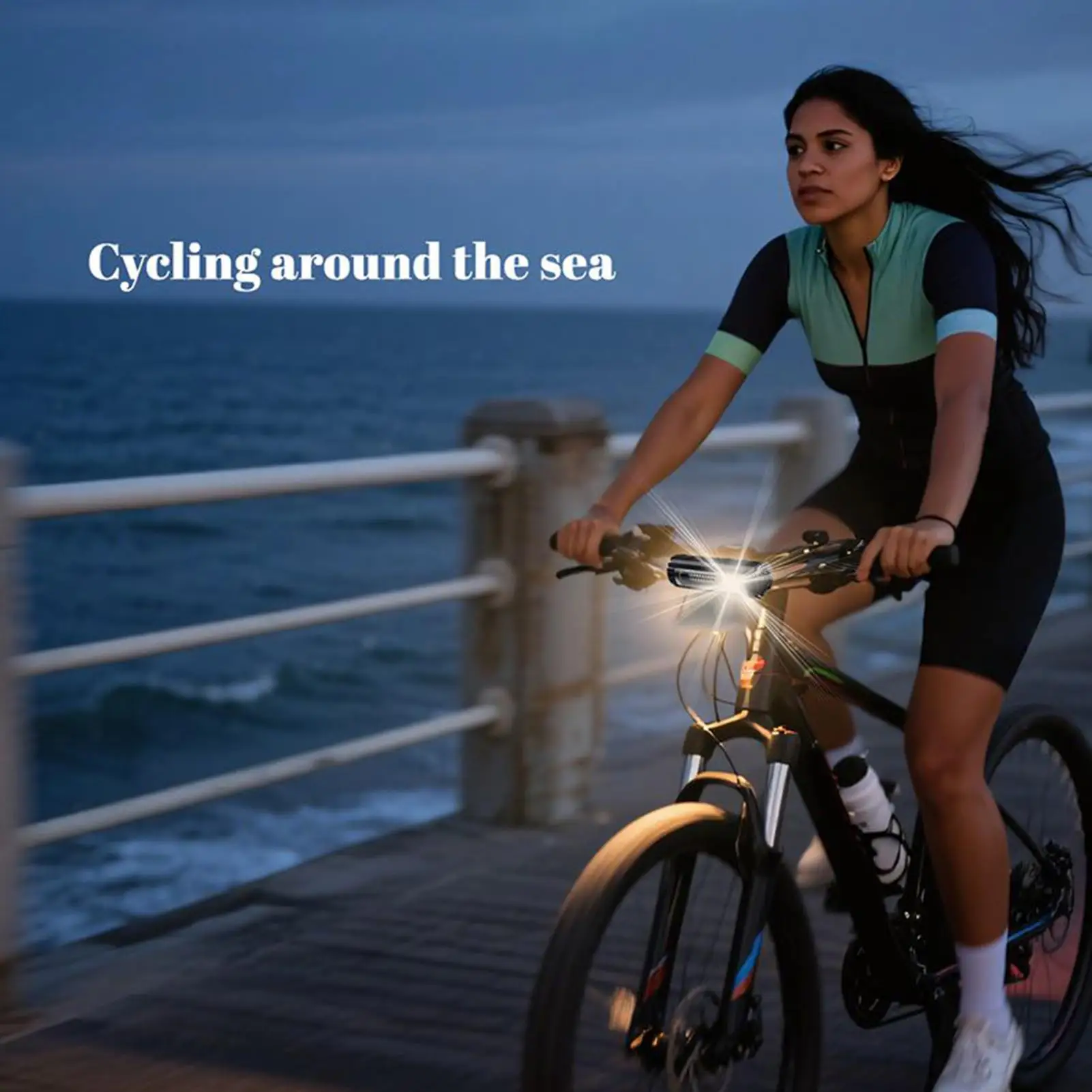 Bike Headlight Magnetic Bicycle Lamp Rechargeable Bike Light For Mountain Road Night Riding Fishing Running Hiking Camping