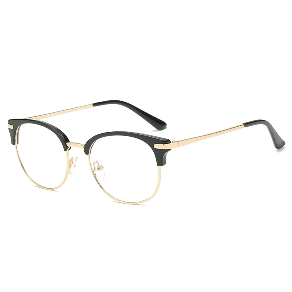 Hand Made Frame Round Lightweight Alloy Temples Spectacles Multi-coated Lenses Fashion Reading Glasses +0.75 To +4