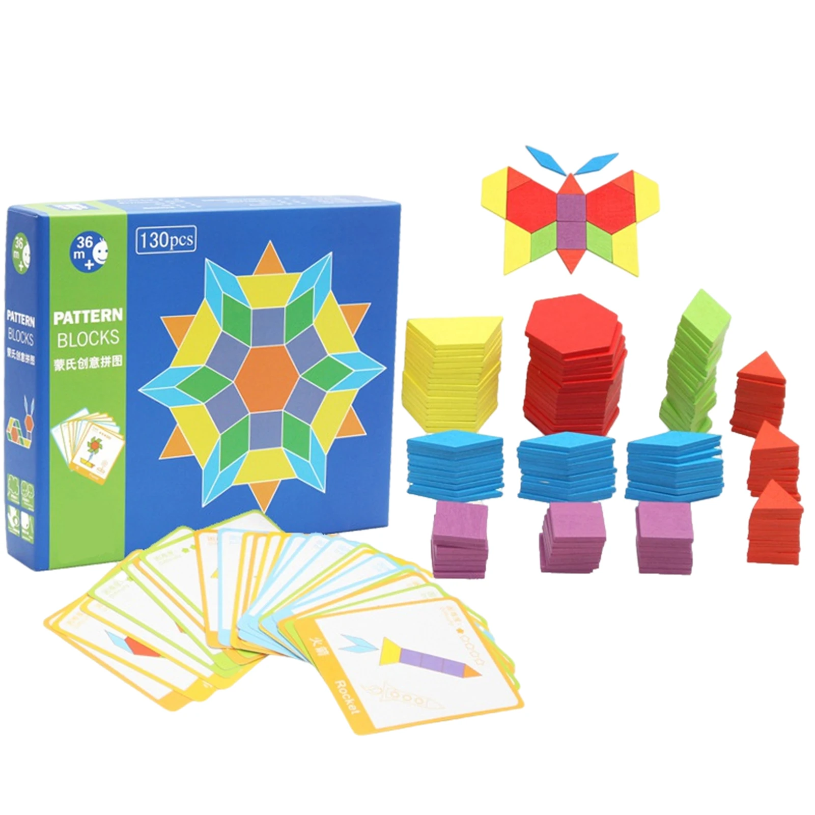 

Деревянные блоки-головоломки, игрушка для тренировки мозга, 3D танграммы, головоломка, образовательный подарок