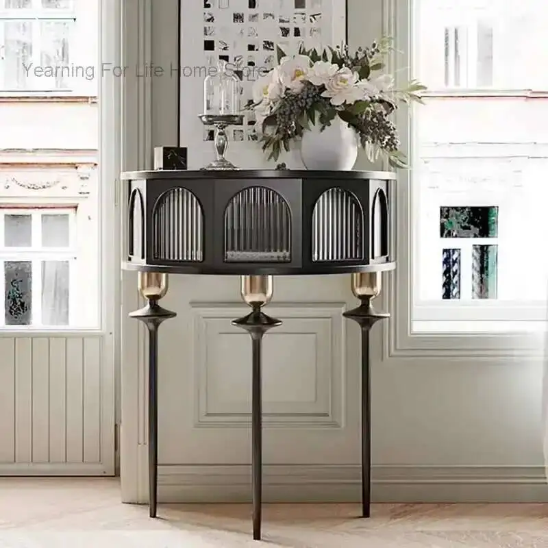 

Living Design Table Console Aesthetic Room Premium Luxury Entrance Hall Console Table Modern Storage Tavolo Salotto Furniture