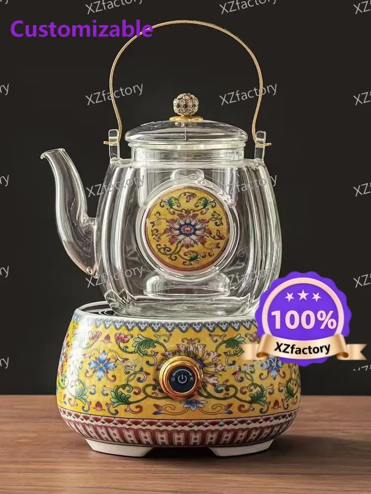 Factory Direct 2026 Top RatedSpecialized Teapot for Brewing Tea in Enamel, Colored Ceramic Electric Stove and Glass with Handle