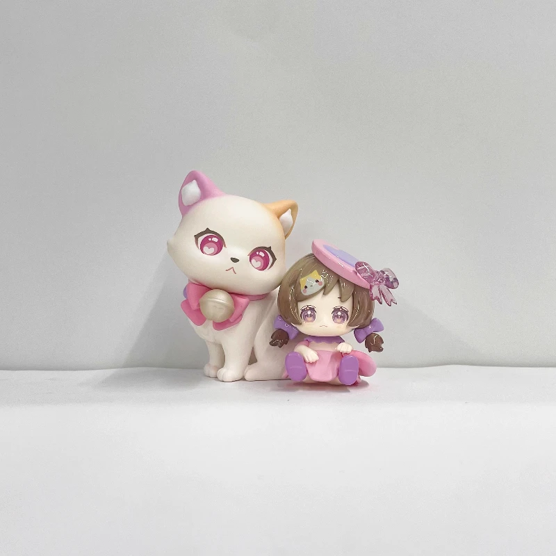 Echte Sweet Emily Cat Moni Cat Companion Series Blind Box Designer Speelgoed Garage Kit Schattige pop cadeau voor meisje Desktop Ornament