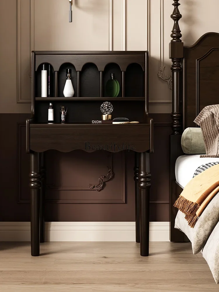 

FG43**American pure solid wood dresser French all solid wood retro small apartment makeup table