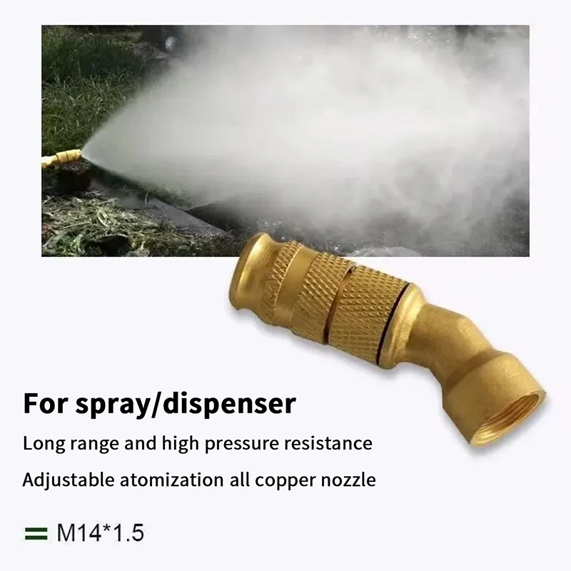 NewAdjustable Sprayer Brass Atomization Nozzle Garden Spray Cleaning Machine Agricultural Electric Sprayer Long Range