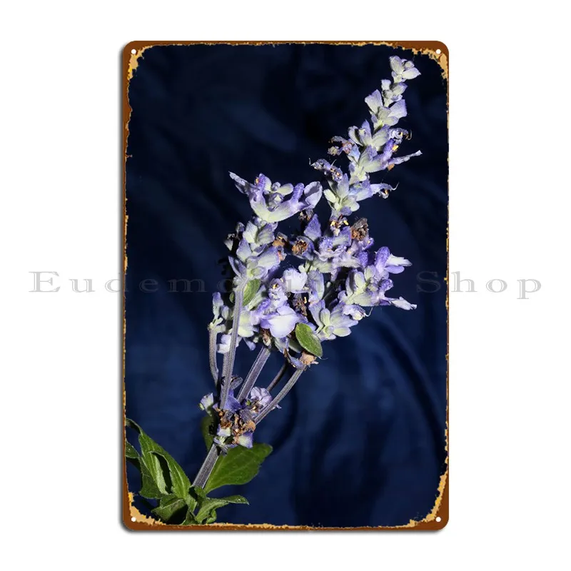 Flower Salvia Divinorum Metal Sign Wall Decor Club Pub Plates Customize Customize Tin Sign Poster