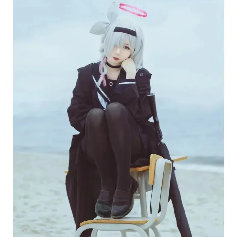 Disfraz de archivo Ropa Plana negro Arona punto solar JK uniforme archivo azul cos cosplay cutes; 3, k8't,