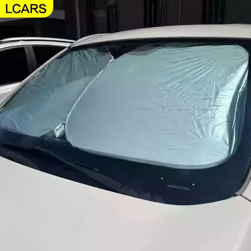 

Солнцезащитный экран для лобового стекла автомобиля Lcars, складной и компактный, защита от солнца, теплоизоляция, защита от ультрафиолета, защита приборной панели автомобиля, автомобильные аксессуары, утолщенный непрозрачный экран для защиты конфиденциал
