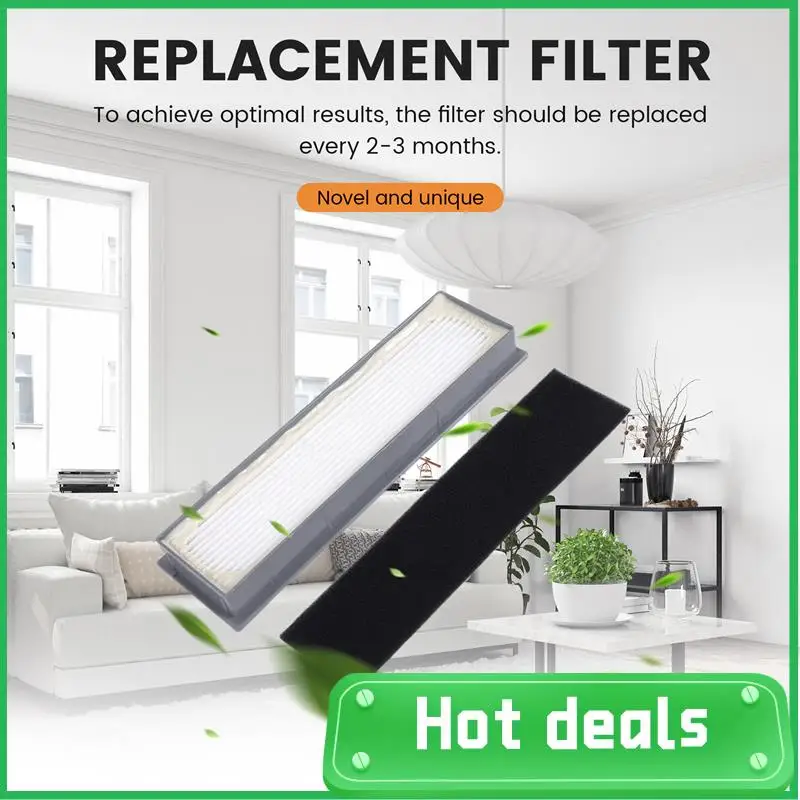 A74X-Hepa запасные части фильтра для ECOVACS Deebot T8 T9 T9 AIVI робот-пылесос, высококачественные аксессуары для фильтров