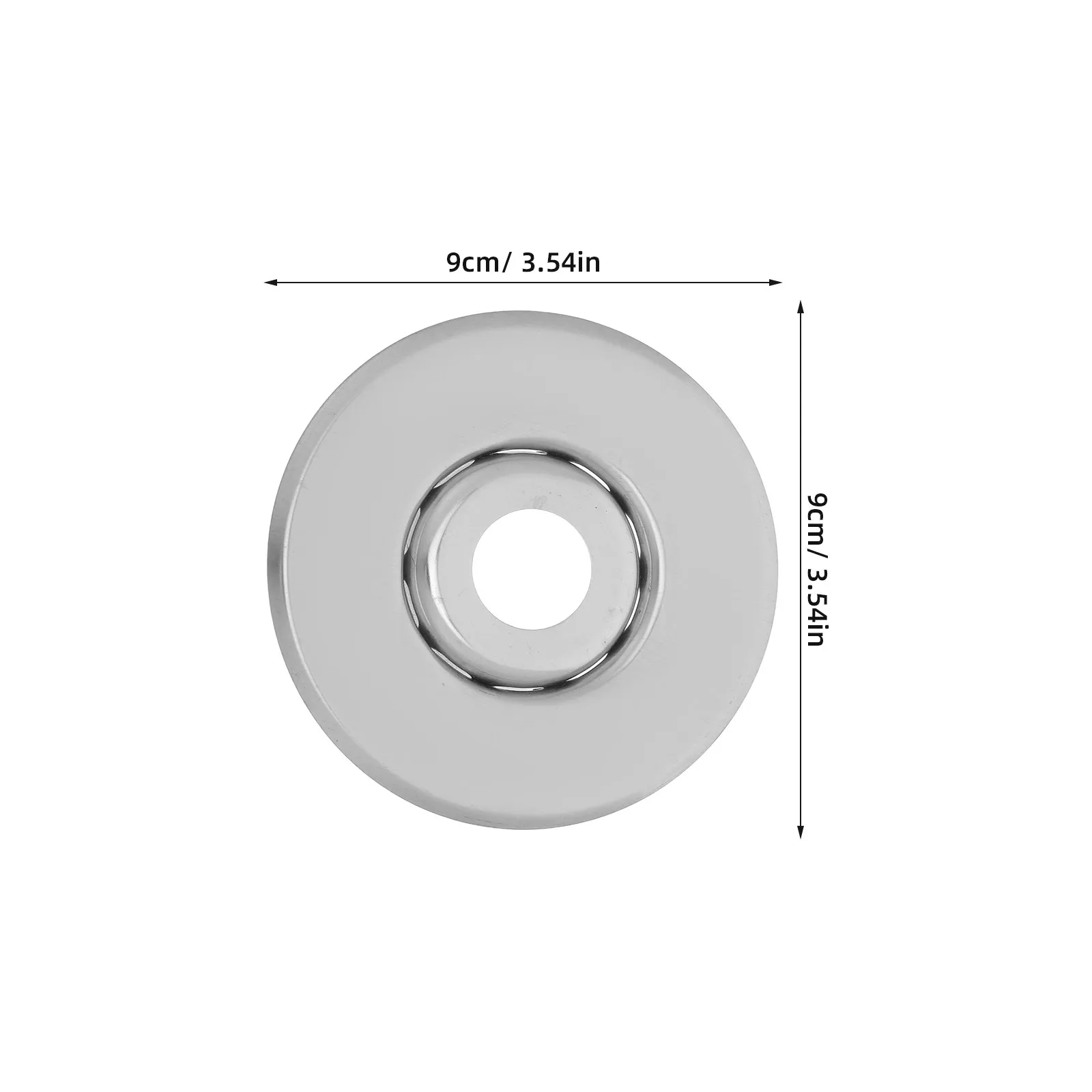 4Pcs Fire Sprinkler Escutcheon Silver Recessed Cover Plate Skirt Heat Resistant Ceiling Sprinkler Trim Ring Retrofit Replacement
