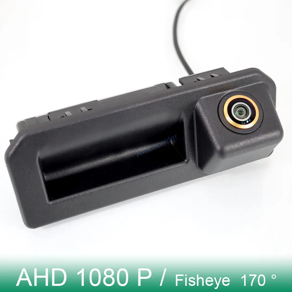 Golden FishEye AHD Trunk Handle Rear View Camera For SEAT Arona Ateca 2016 2017 2018 2019 2020 2021 2022 2023 HD Night Vision