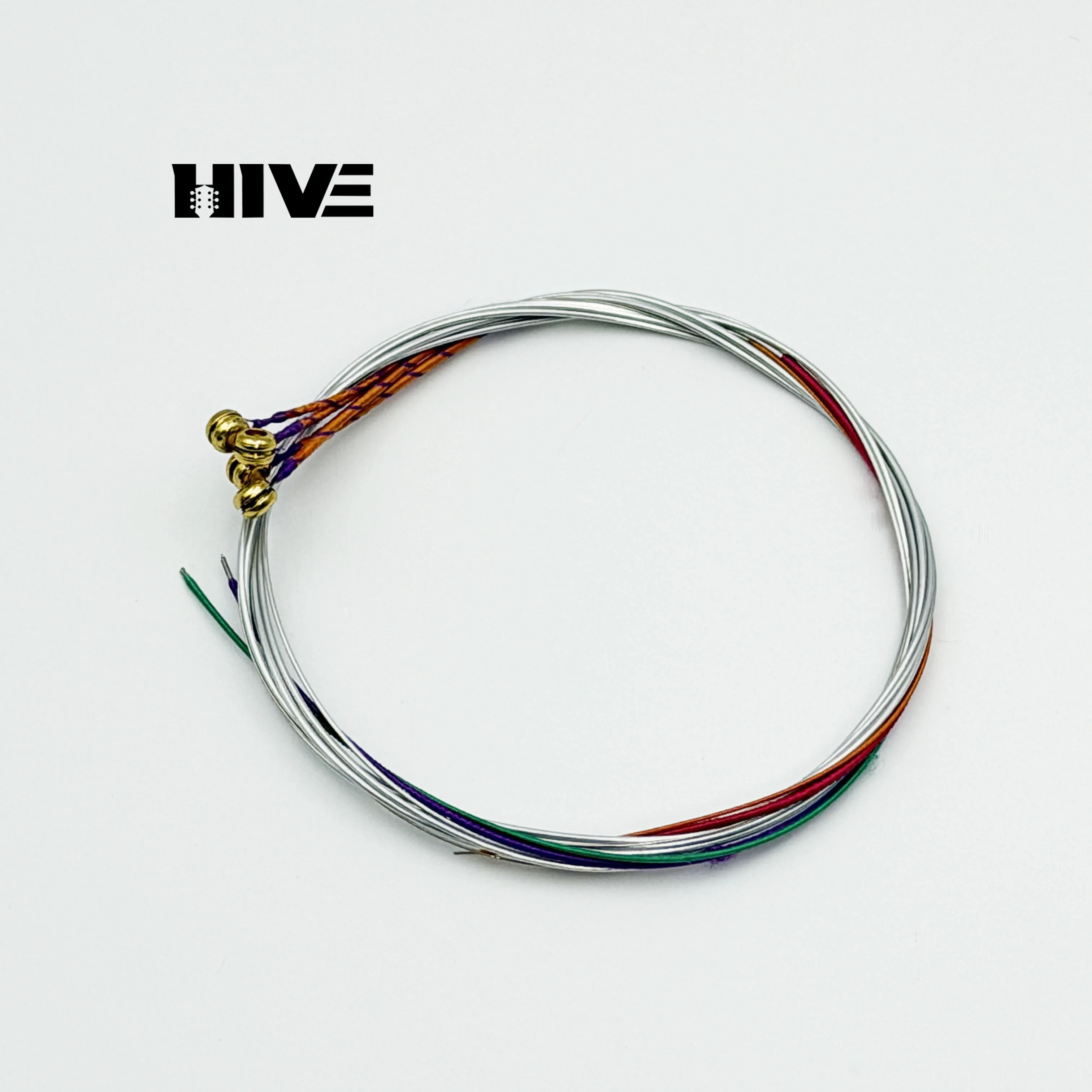 High-quality Aluminum-magnesium Alloy 4/4 Violin String Golden Bead Tip 4 String Violin String