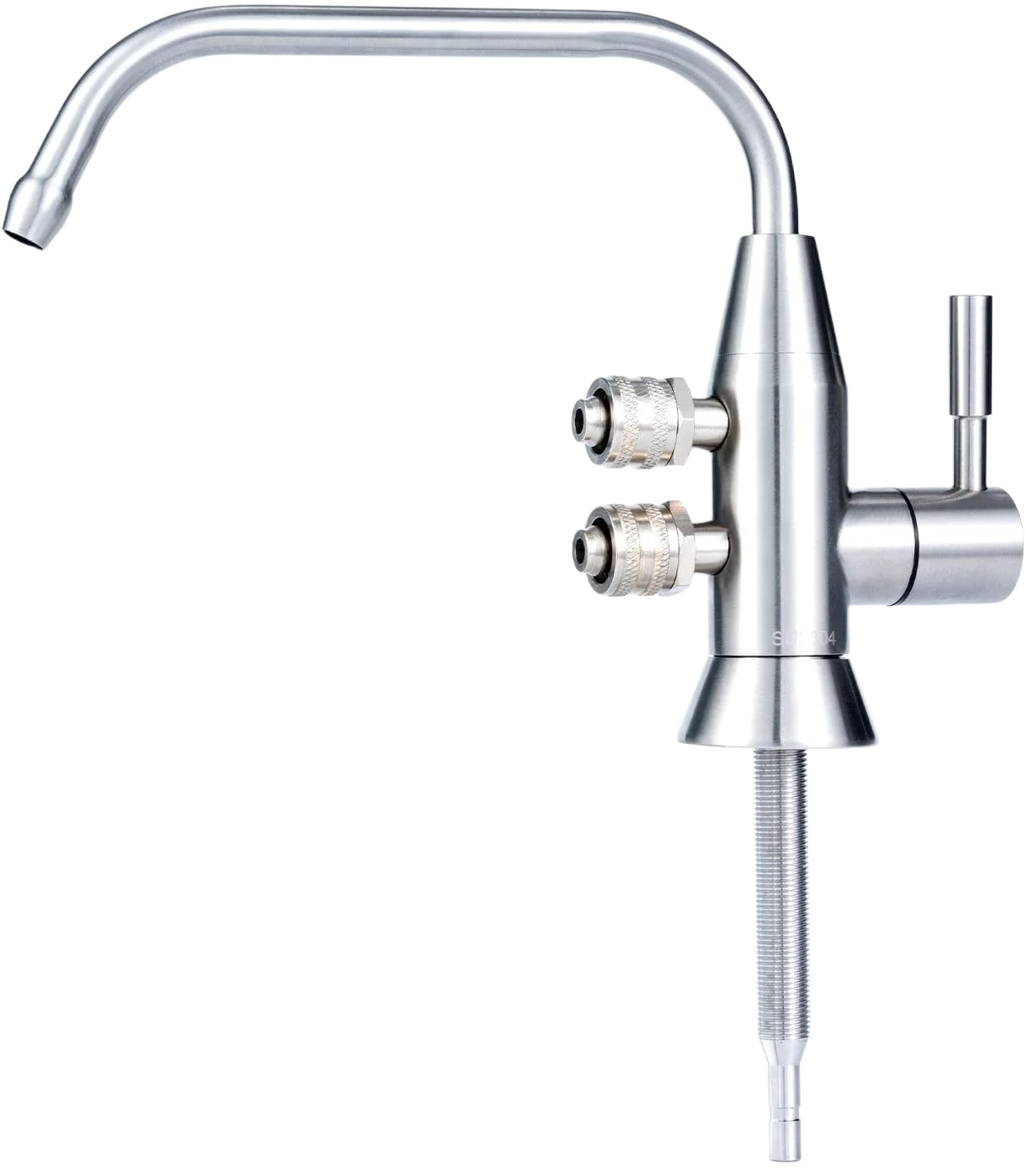 

Alkaline Water Faucet, 1/2" Two spout ionizer Faucet Stainless Steel for Alkaline Water Ionizer Filtration System