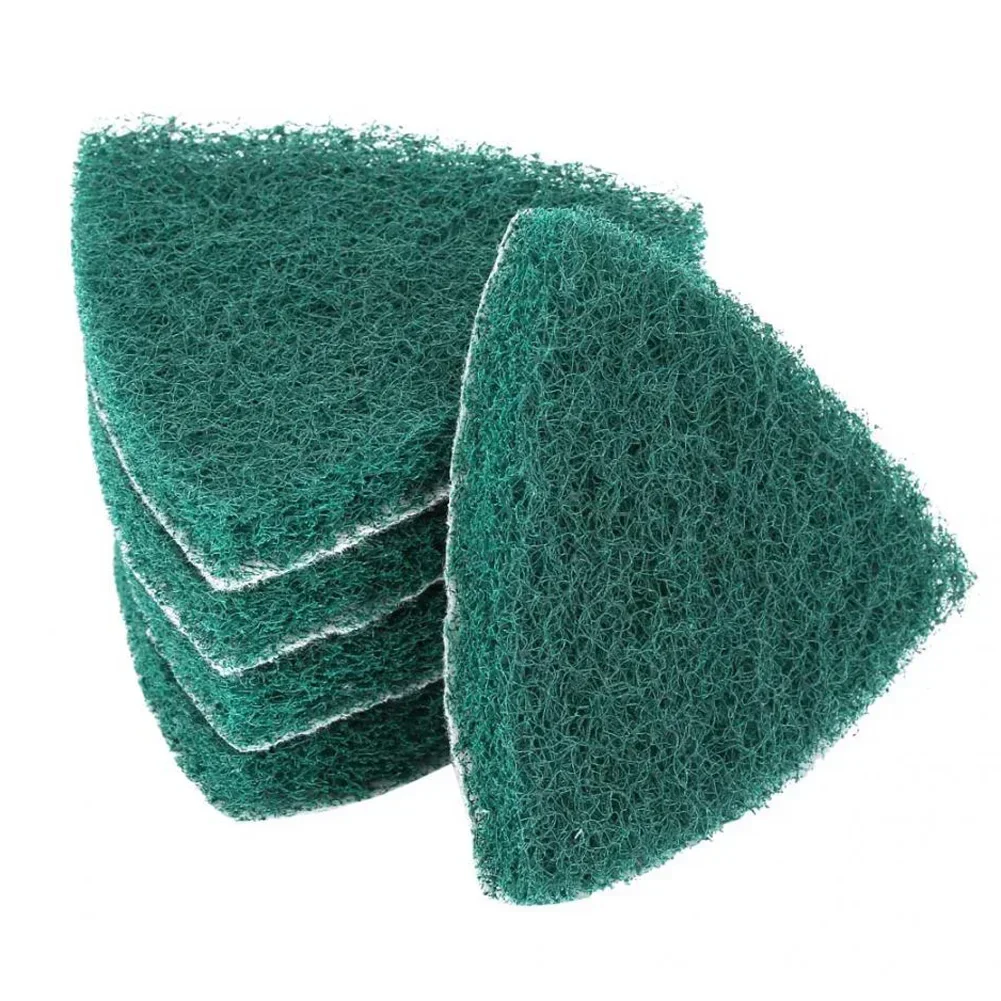 

5pcs Triangle Scouring Pad Polishing Pad Self Adhesive Plate Grinding Machine Accessories 13mm Nylon Pad For Grinding Machine