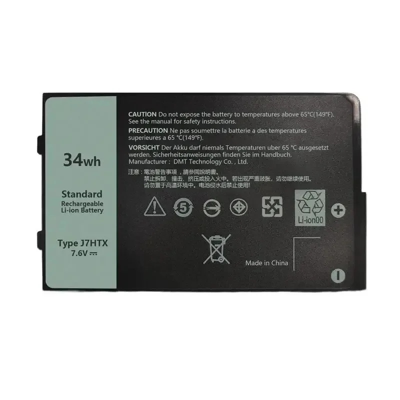 zh J7HTX Battery For Dell Latitude 7202 7212 Rugged Extreme Tablet 2JT70 7XNTR 34Wh zm