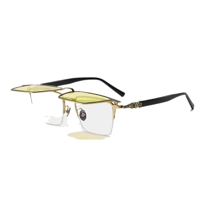 Dual Use Fashion New Classic Outdoor Style Temple Retro Carved Design For Men And Women AAA+High Quality Eye Glasses