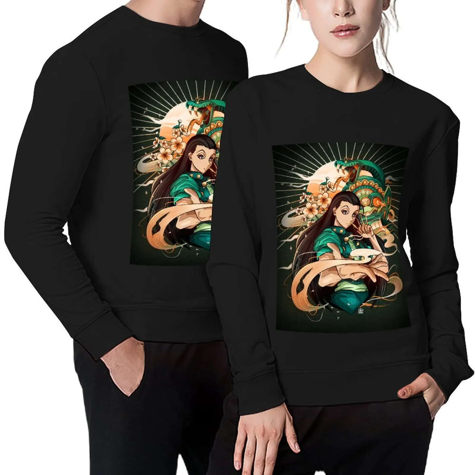 

ILLUMI Pullover tracksuit autumn men's sweat-shirt set mens clothes sweatshirt