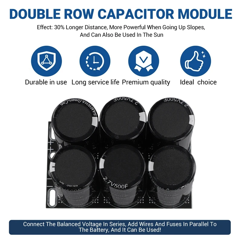 Modulo condensatore a doppia fila 16 v83f per SAMWHA Automotive modulo condensatore Super Farad Boost alimentatore regolatore di potenza