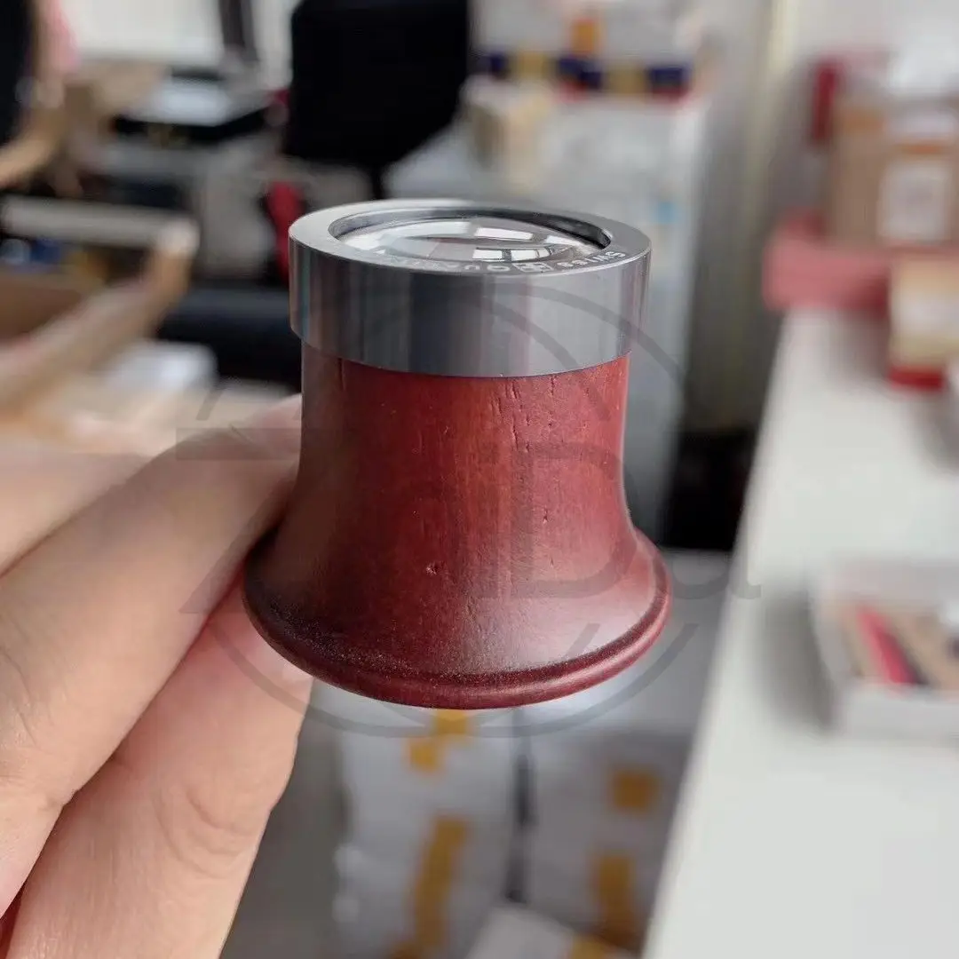 

3X 5X 10X 15X 20X Magnifying Glass with Wooden Handle, Watch Repair Loupe, Glass Lens, Jewelry Magnifier