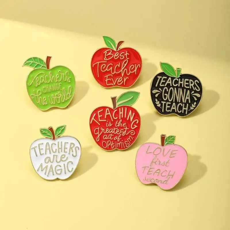  Unique Fruit Pin For Teacher Appreciation Zinc Alloy Brooch Lightweight Thank You Teacher Pin Teacher Gift Fruit Pin