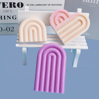 Simple Lines Arch Silicone Candle Mold Geometric Rainbow Shape Aromatherapy Gypsum Soap Making Tools Home Decorative Art